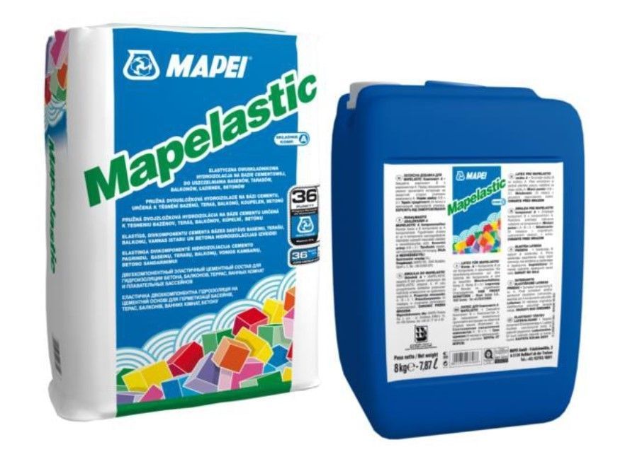 MAPEI Mapelastic A+B Divkomponentu Hidroizolācija | Bazaars.lv