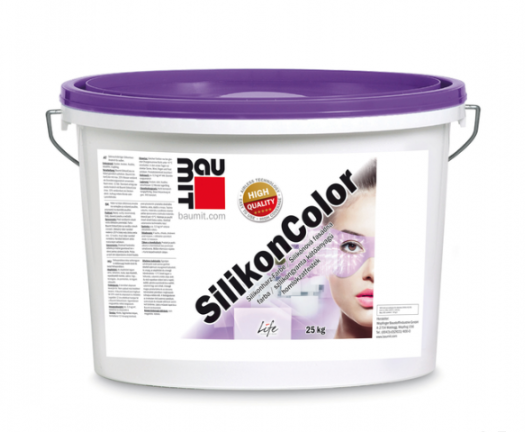 BAUMIT SilikonColor Fasādes Krāsa Uz Silikona Bāzes