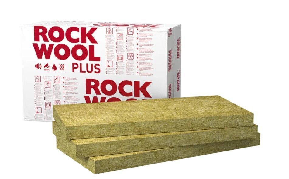 ROCKWOOL Rockmin Plus Akmens Vate Plāksnēs | Bazaars.lv