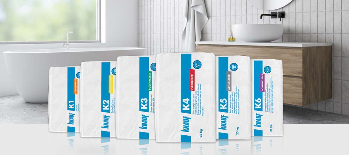 Knauf K-Line flīžu līmes – visdažādākajiem izaicinājumiem!