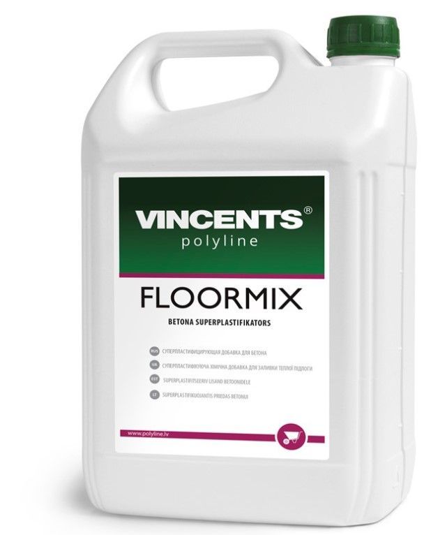 VINCENTS POLYLINE FLOORMIX Superplastificējoša Piedeva Betonam Un Siltajām Grīdām | Bazaars.lv