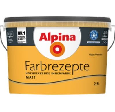 Alpina Farbrezepte Happy Weekend Krāsa Sienām Oranža
