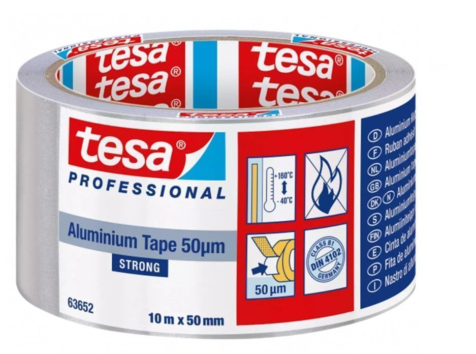 Tesa Alumīnija Līmlente, Biezums 50 Μ; -40°+160°C | Bazaars.lv