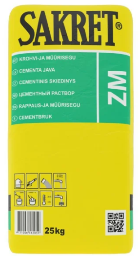 SAKRET ZM M-10 Cementa Mūrjava Un Apmešanas Java| Bazaars.lv | Bazaars.lv