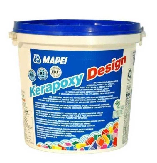 Mapei Kerapoxy Design Divkomponentu Epoksīdsveķu Bāzes Flīžu Šuvotājs