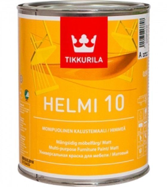 Tikkurila Helmi 10 Krāsa Mēbelēm Matēta  | Bazaars.lv