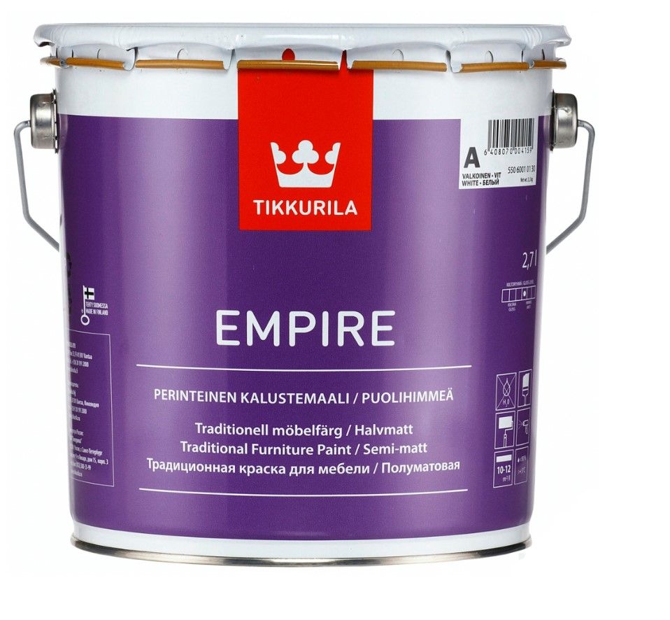 Tikkurila Empire Krāsa Mēbelēm Pusmatēta | Bazaars.lv