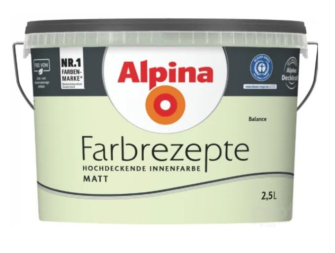 Alpina Farbrezepte Balance Krāsa Sienām, Matēta | Bazaars.lv