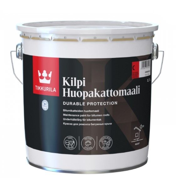 Tikkurila Kilpi Huopakattomaali Krāsa Jumtu Remontkrāsošanai, Pilnīgi Matēta C | Bazaars.lv