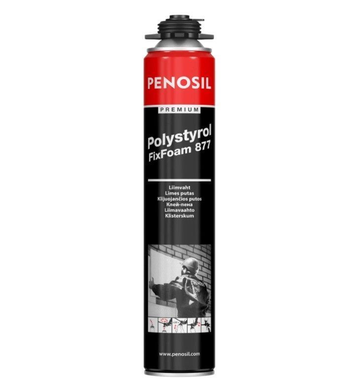 PENOSIL Premium Polystyrol FixFoam 877 Putas-Līme Pistolei | Bazaars.lv