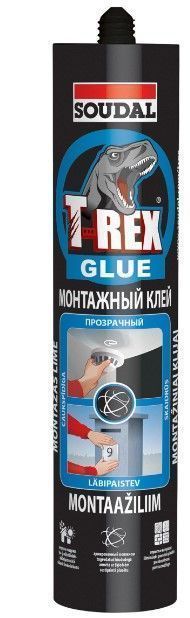 SOUDAL T-REX Montāžas Līme, Caurspīdīga | Bazaars.lv