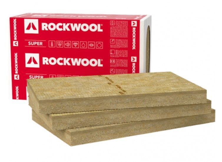 ROCKWOOL Ventirock Super Pretvēja Izolācijas Plāksnēs 600x1000mm