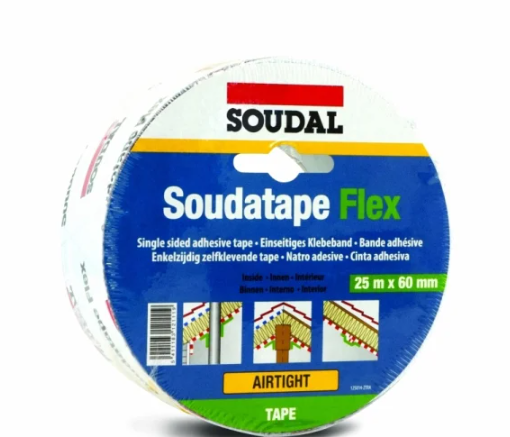 Soudal Soudatape Flex Pašlīmējoša Šuvju Hermetizēšanas Lenta 60mm, 25m | Bazaars.lv