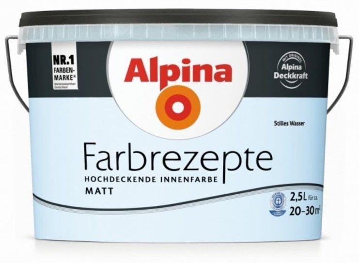 Alpina Farbrezepte Stilles Wasser Krāsa Sienām Matēta