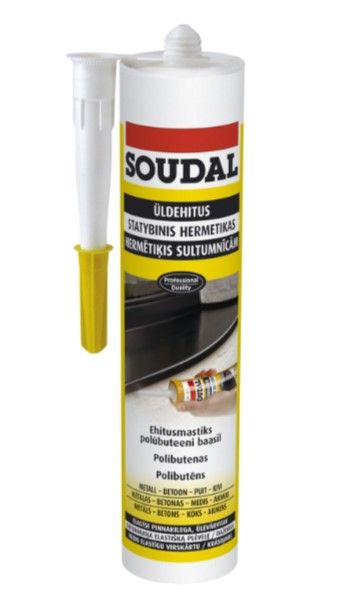 SOUDAL Butyrub Celtniecības Mastikas Hermētiķis