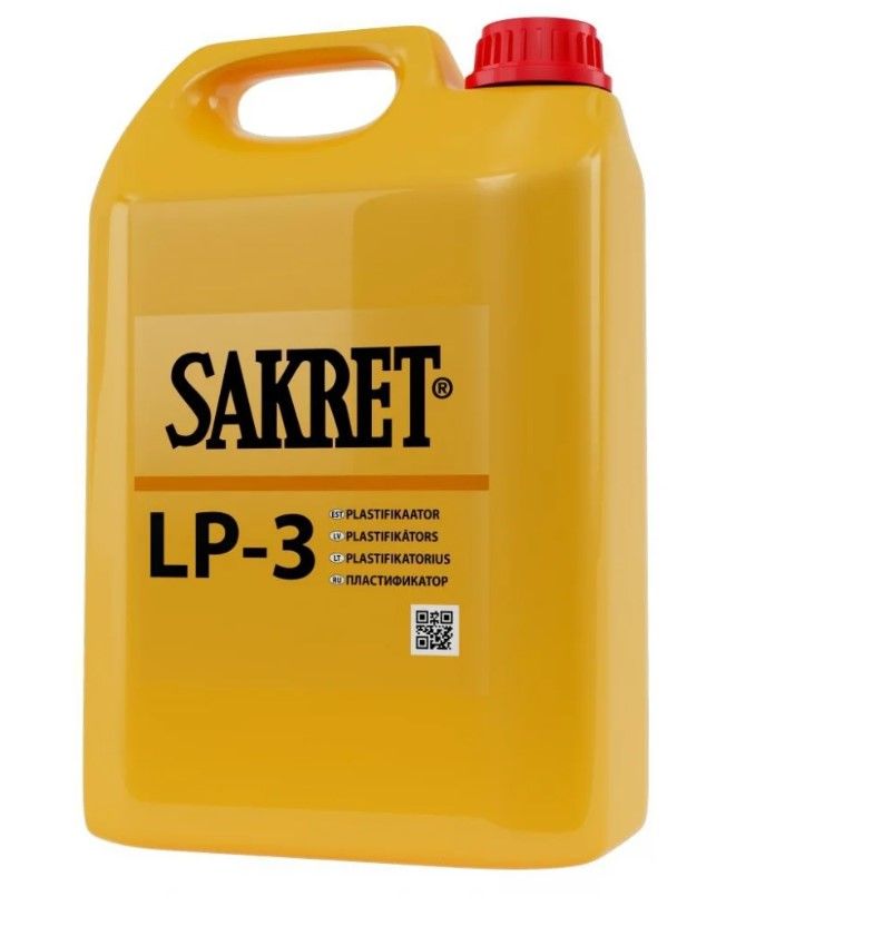 SAKRET LP-3 Ūdeni Reducējošā, Super Plastificējošā Piedeva Betonam | Bazaars.lv