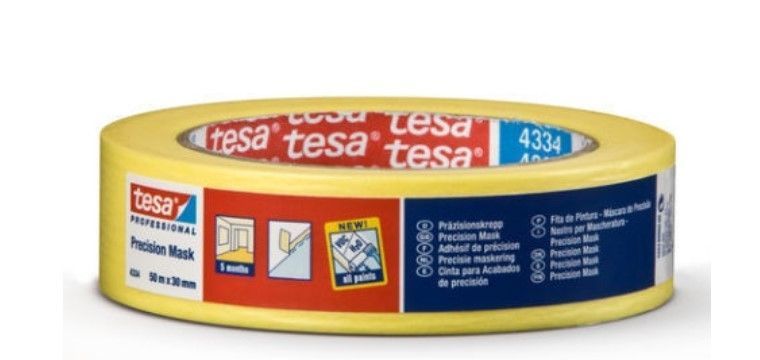TESA Precision Mask Krāsotāju Lenta, Dzeltena | Bazaars.lv