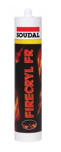SOUDAL Firecryl Uguns Noturīgs Hermētiķis, Balts
