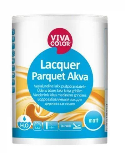 VIVACOLOR Lacquer Parquet Akva Laka Koka Grīdām | Bazaars.lv