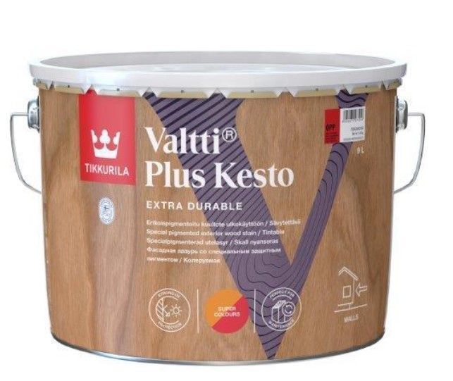 Tikkurila Valtti Plus Kesto Koksnes Aizsargpārklājums Ārdarbiem, Pusmatēts, Tonējams | Bazaars.lv