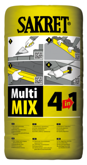 SAKRET MultiMIX 4in1 Universālā Cementa-Kaļķa Java