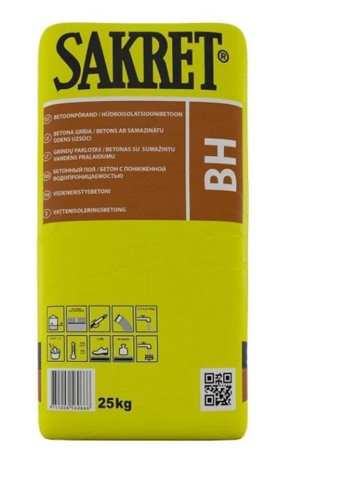 SAKRET BH Betons - Klons Ar Samazinātu Ūdens Uzsūci C35