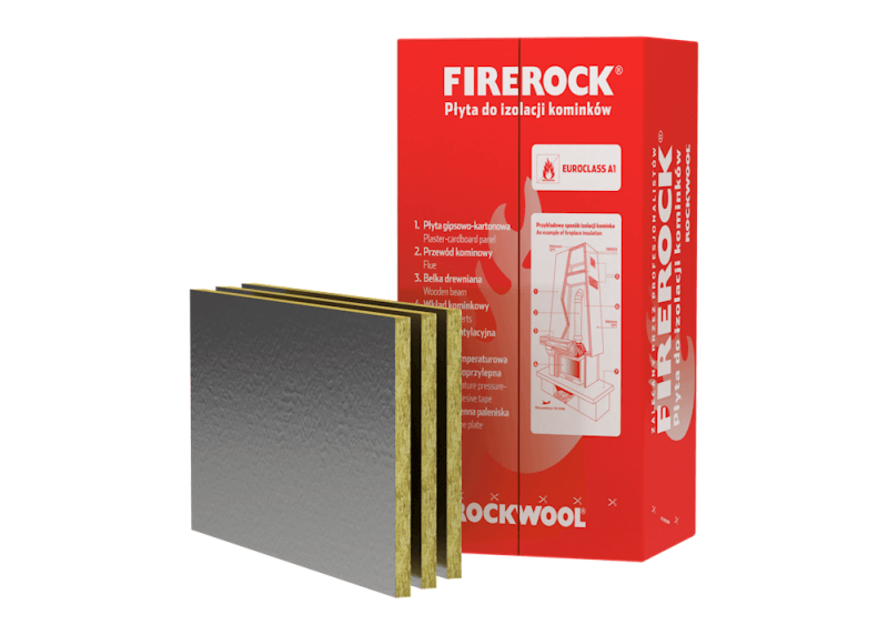 ROCKWOOL Firerock Ugunsizturīgās Akmens (Kamīna) Vate Plāksnēs 600mm | Bazaars.lv