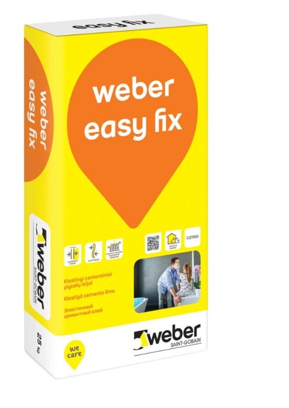WEBER Easy Fix Flīžu Līme