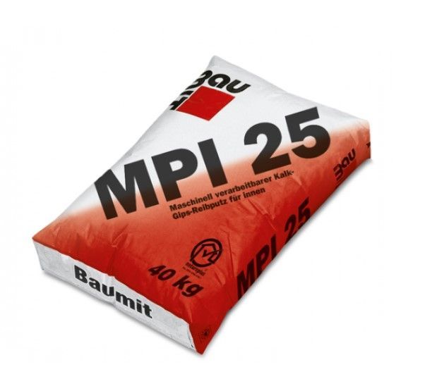 BAUMIT MPI 25 Kaļķa-Cementa Apmetums (Mašīnapmetums) | Bazaars.lv