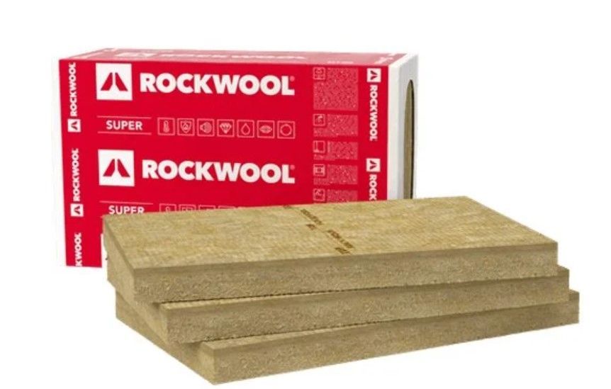 ROCKWOOL Frontrock Super (MAX E) Akmens Vate Plāksnes Fasādei | Bazaars.lv