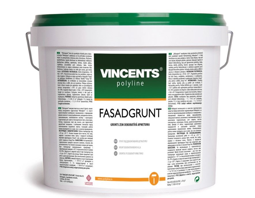 VINCENTS POLYLINE Fasadgrunt Grunts Zem Dekoratīvā Apmetuma | Bazaars.lv