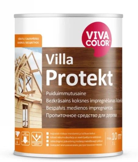 VIVACOLOR Villa Protekt Koksnes Impregnēšanas Līdzeklis, Bezkrāsains | Bazaars.lv