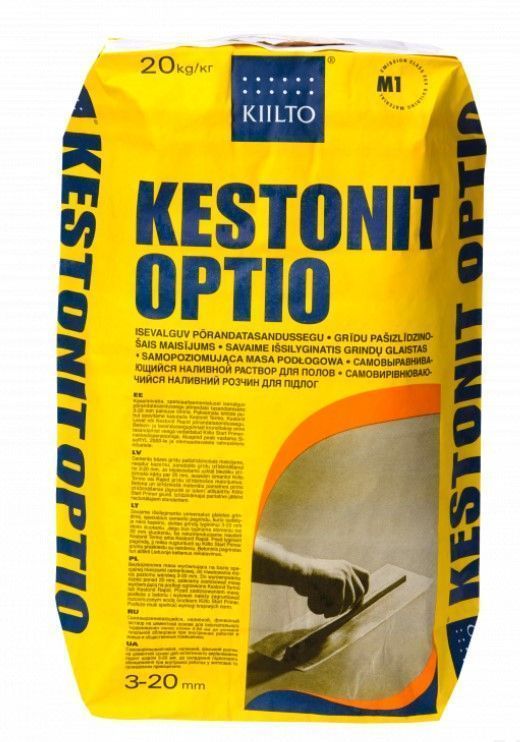 KIILTO Kestonit Optio Pašizlīdzinošais Maisījums Grīdai (3-20mm)  | Bazaars.lv