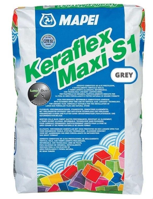 MAPEI Keraflex Maxi S1 Elastīgā Flīžu Līme (C2TE S1) | Bazaars.lv