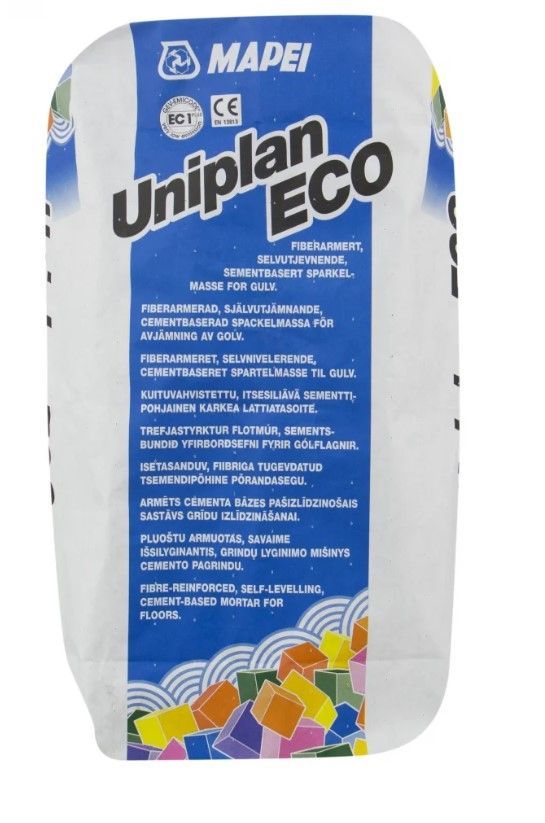 MAPEI Uniplan Eco Ar Šķiedrām Armēts Pašizlīdzinošais Sastāvs (0-50mm) | Bazaars.lv