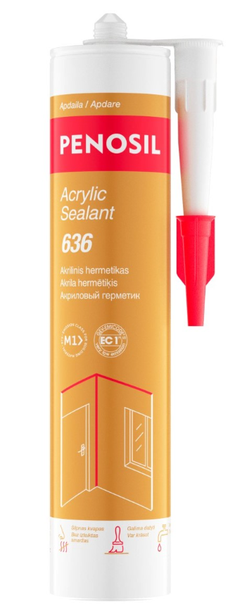 PENOSIL Premium Acrylic White Akrila Hermētiķis, Balts